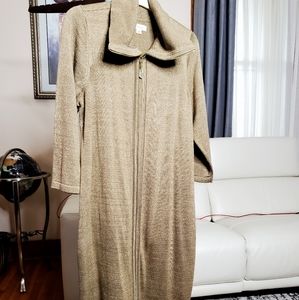 Calvin Klein Gold Sweater Maxi Dress
